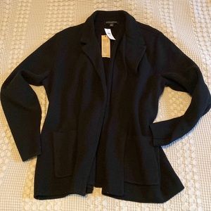 Banana Republic NWT Black Open Front Heavy Cardigan Sweater size XLP